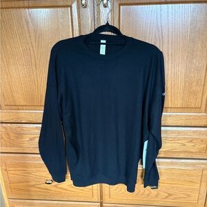 ALO SoHo crew neck pull over in black NEW